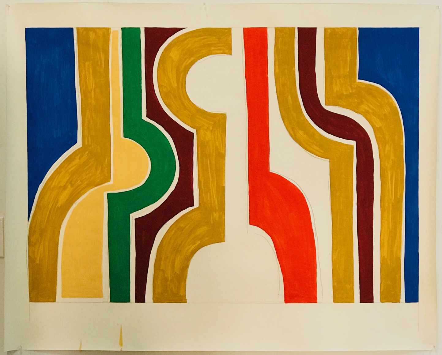 PATRICIA UDELL, #2 -- Composition Framed in Blue, 2018