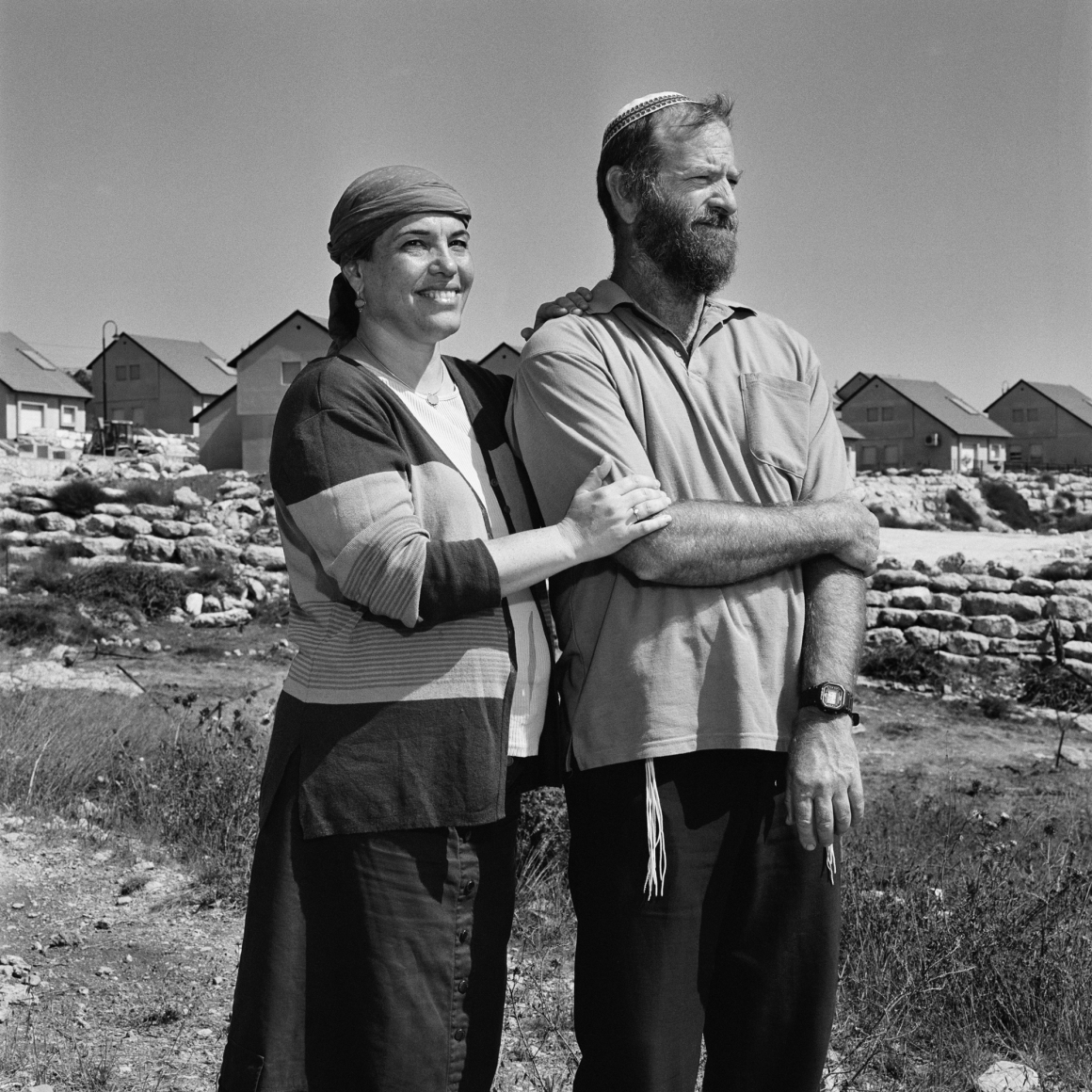 VARDI KAHANA, Cousin Yaki and his wife Tzofit, Susya, West Bank, 2004