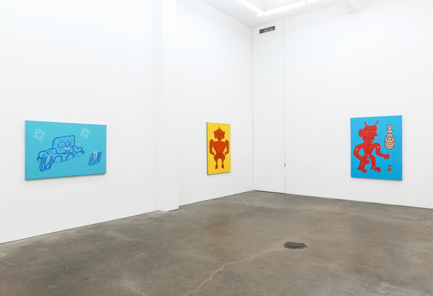 Karl Wirsum, Mr. Whatzit: Selections from the 1980s, installation view at Derek Eller Gallery, New York
