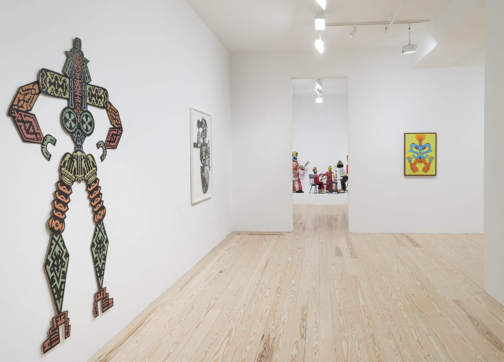 Karl Wirsum, The Hard Way: Selections from the 1970s, installation view at Derek Eller Gallery, New York 