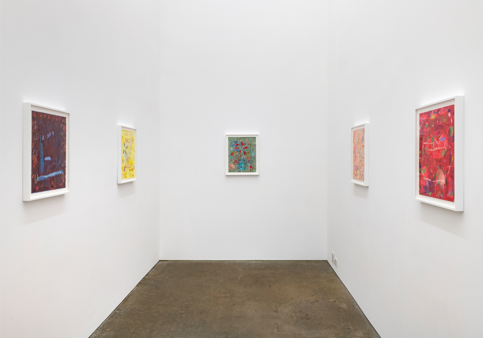 Clare Grill, installation view of There's the Air at Derek Eller Gallery, 2021