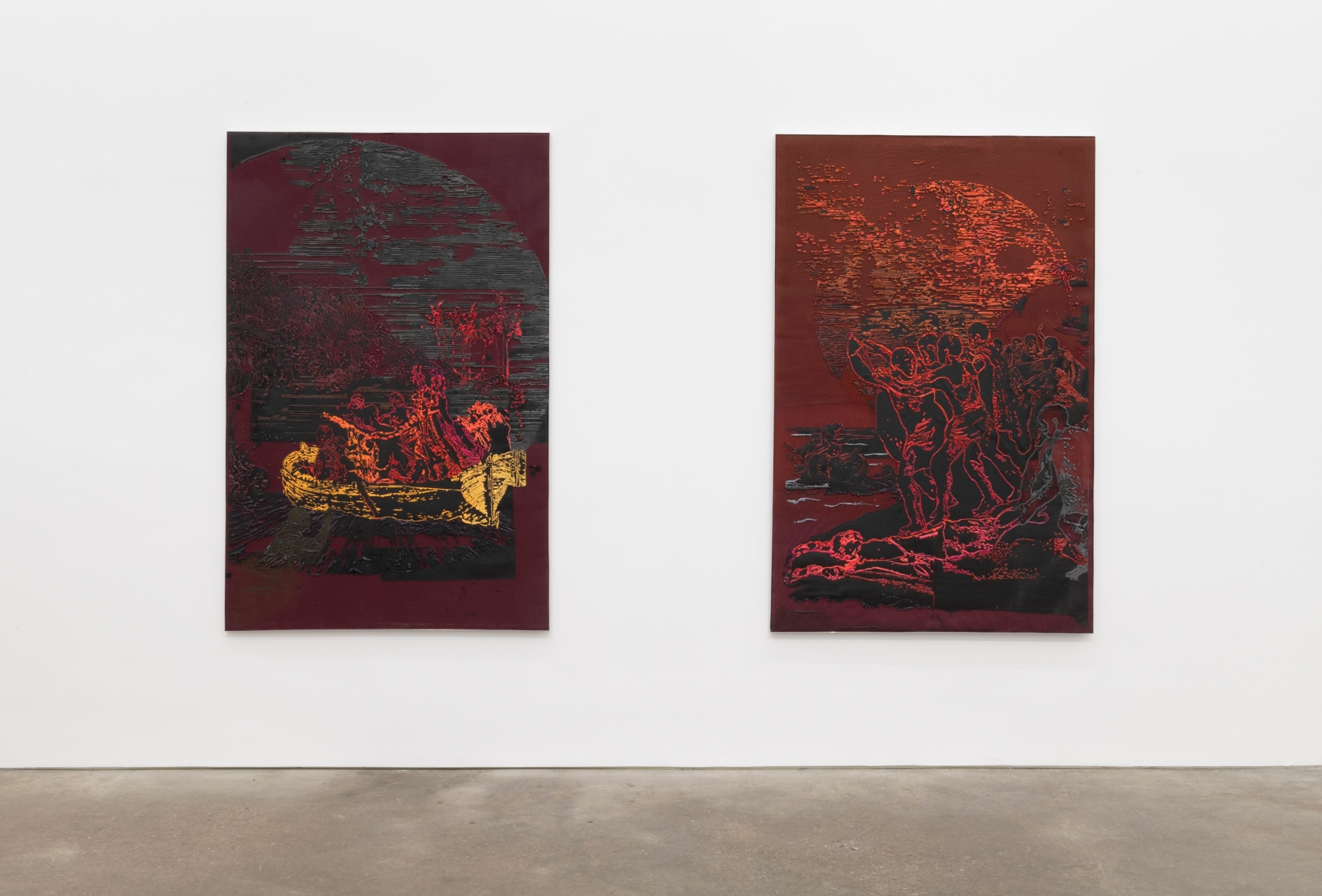 Kathia St. Hilaire & Austin Martin White "Celestial Transits", Installation view at Derek Eller Gallery, NY, 2021