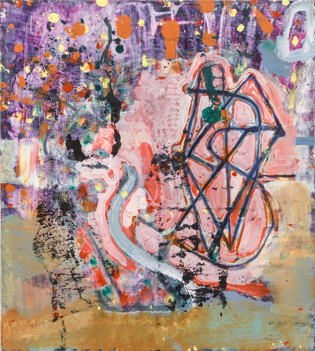 Good Mystic vs. Bad Mystic vs. Tom Carvel, 2015, oil on linen