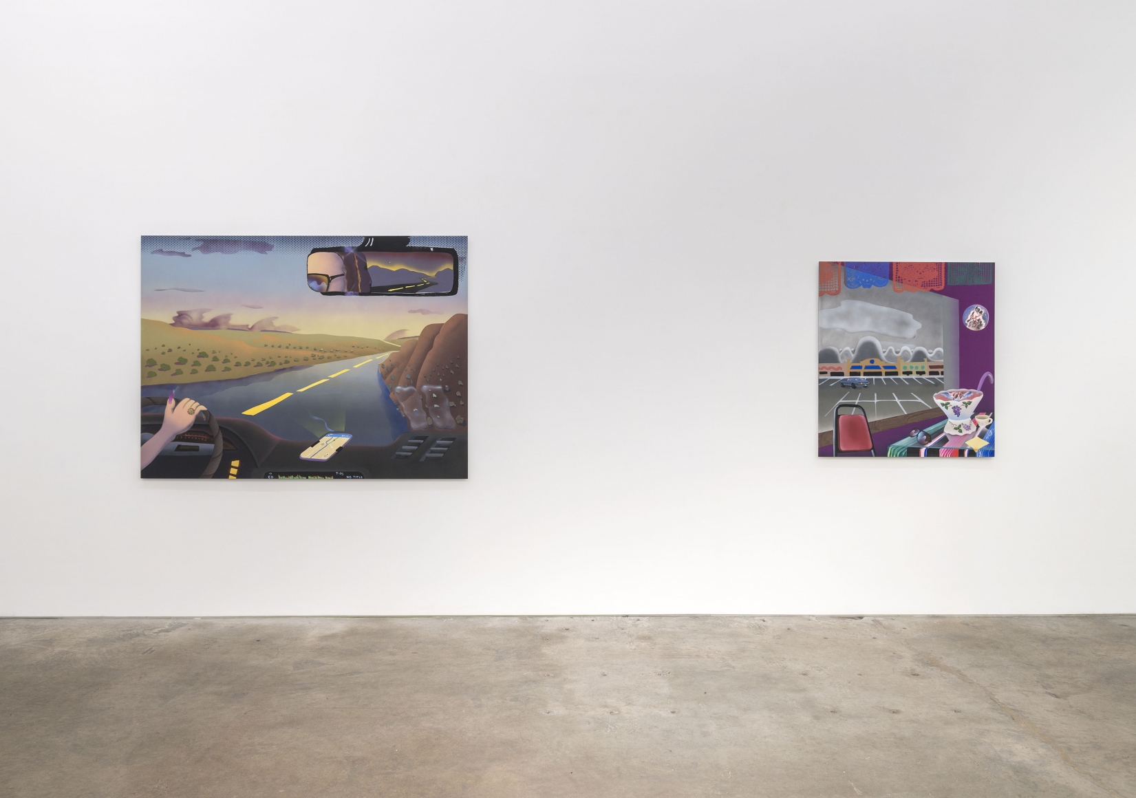Melissa Brown, Between States, installation view at Derek Eller Gallery, New York 