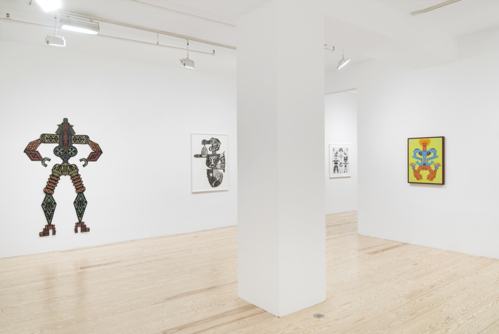 Karl Wirsum, The Hard Way: Selections from the 1970s, installation view at Derek Eller Gallery, New York 