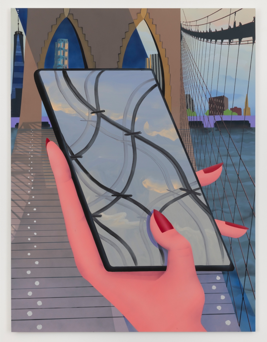 Promenade, 2020 Flashe, acrylic and oil on Dibond