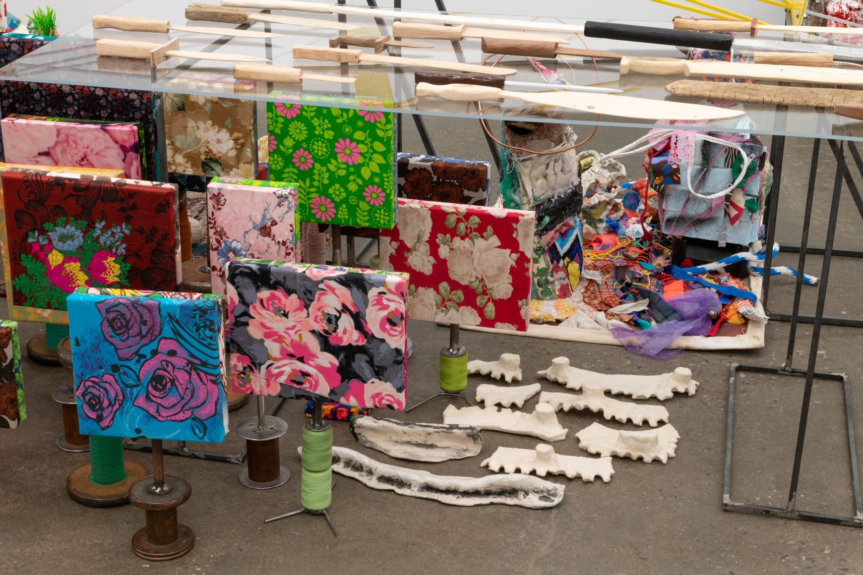 Nancy Shaver, Max Goldfarb, Sterrett Smith, Wolf Tones II, 2020, dimensions variable