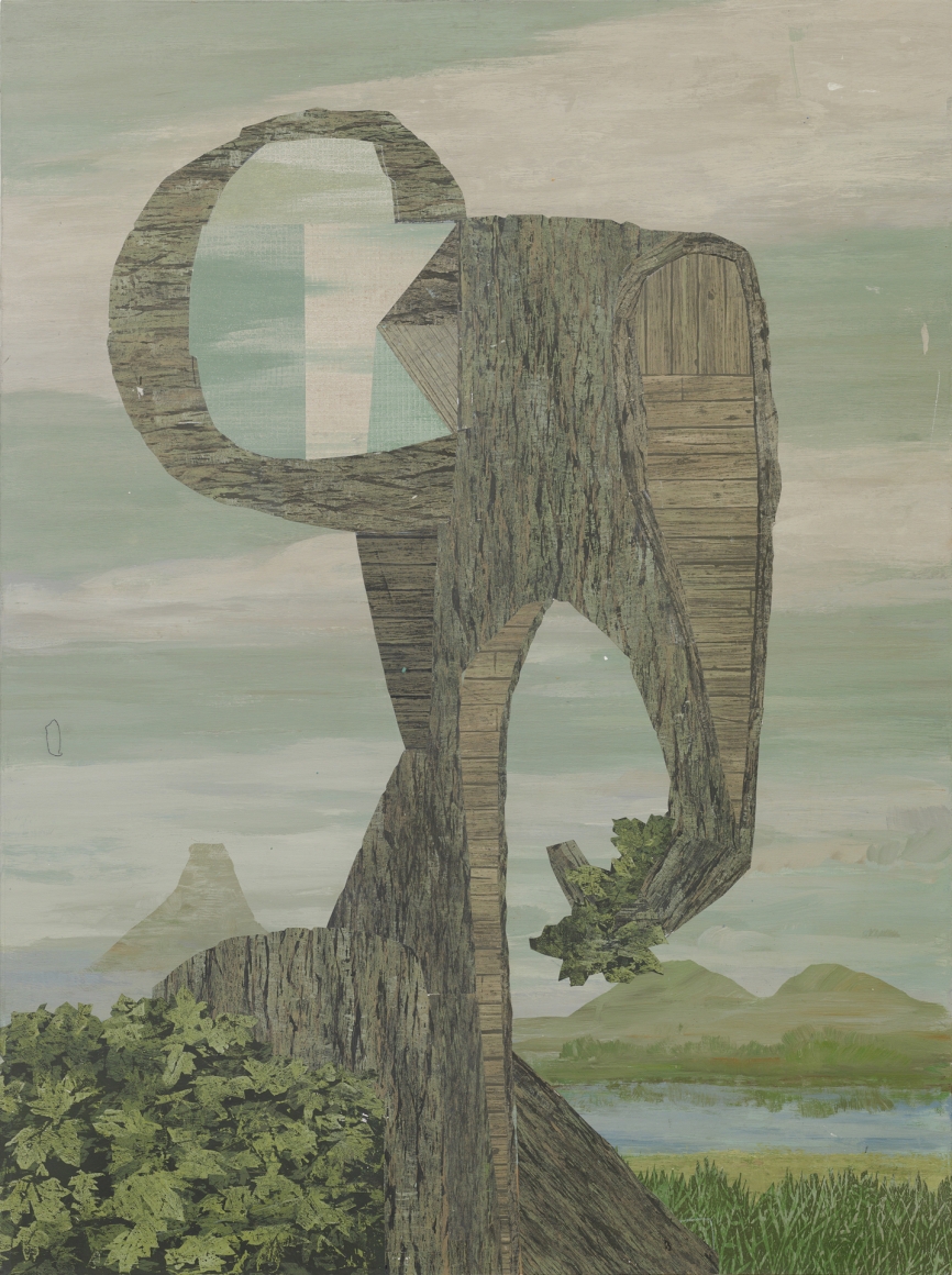 The Vegetarian, 2017, acrylic and collage on canvas