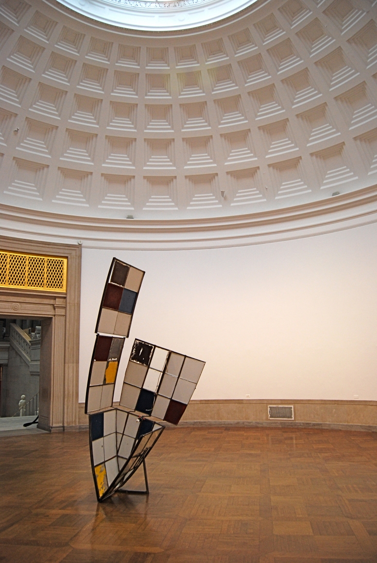 They Shoot Horses, Don’t They?, 2008, steel, glass, mirrors, ink, paint