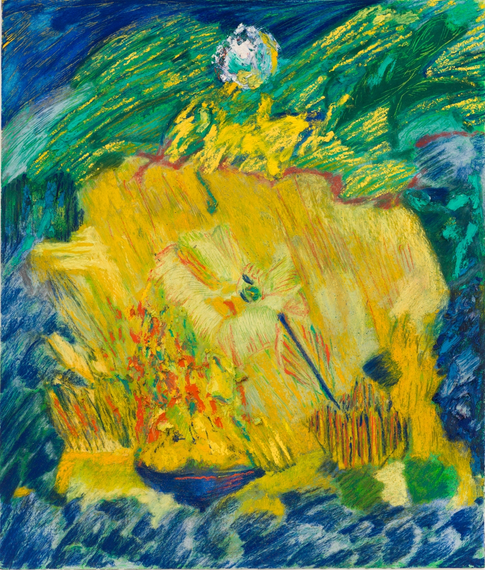 Untitled, 2018, soft pastel and oil pastel on paper