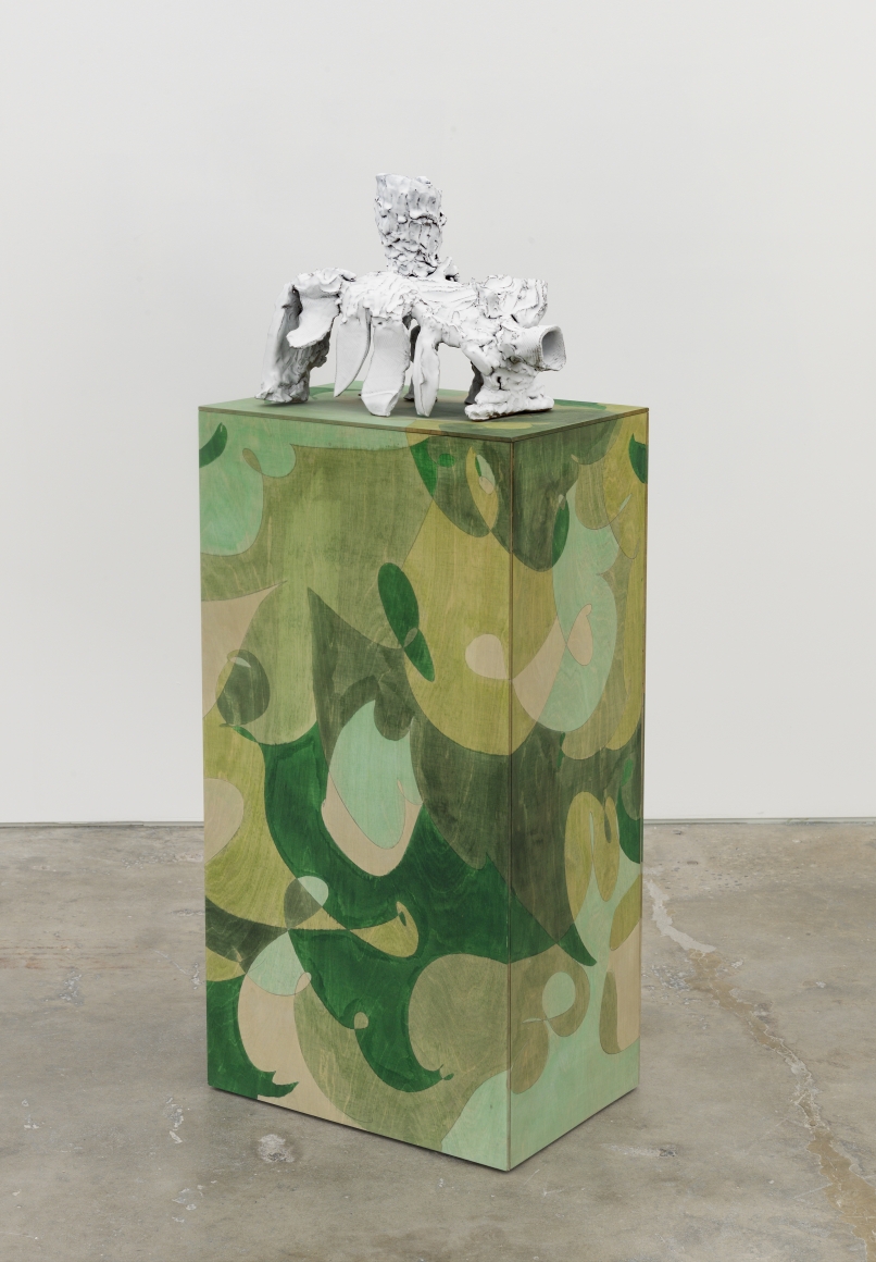 He Prayeth Well, Who Loveth Well both Man and Bird and Beast, 2016, fired and glazed ceramic, plywood, wood stain, lacquer