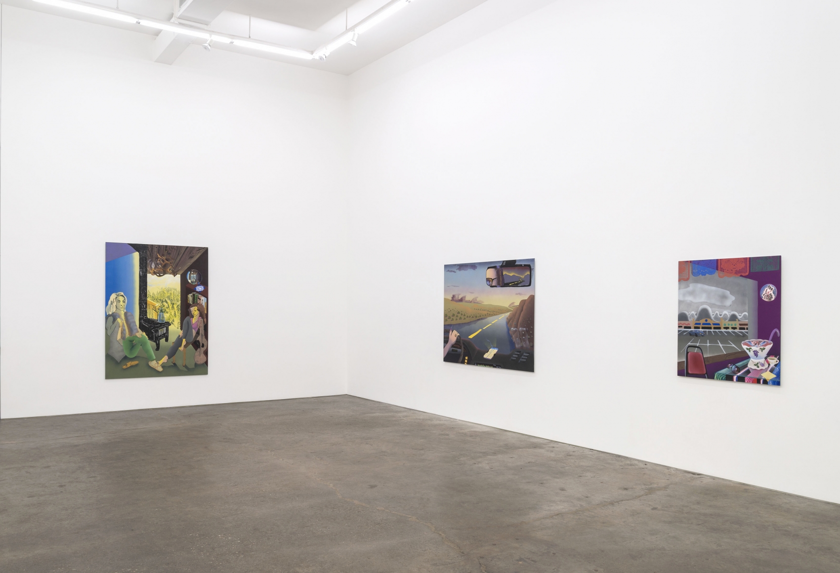 Melissa Brown, Between States, installation view at Derek Eller Gallery, New York 