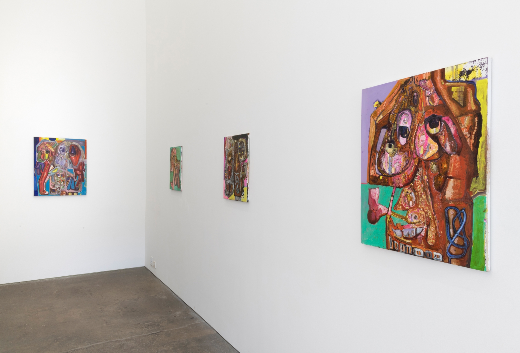 Installation view of Neon Bog