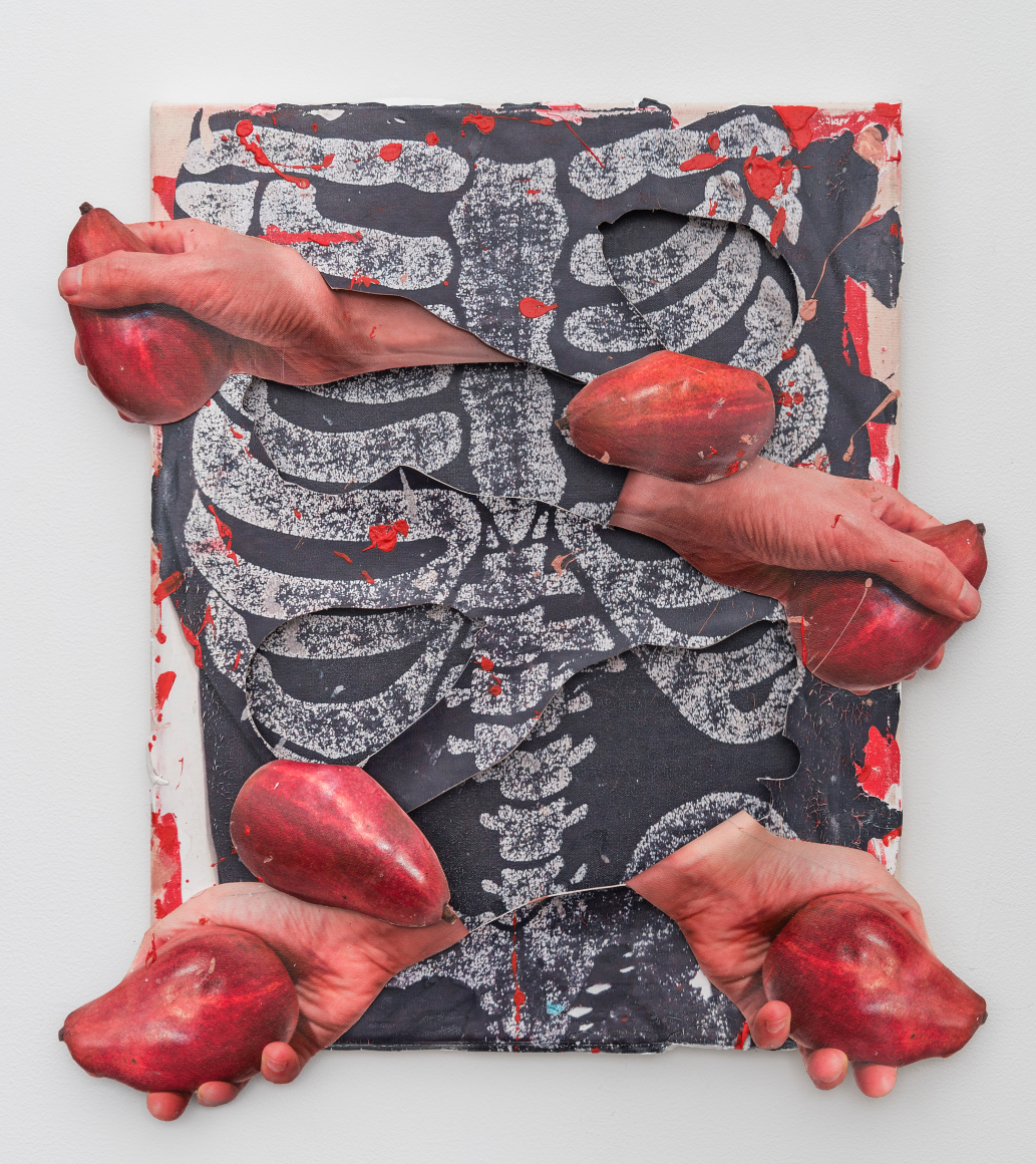 Red Anjou, 2019, inkjet transfer and acrylic on canvas, Permalac