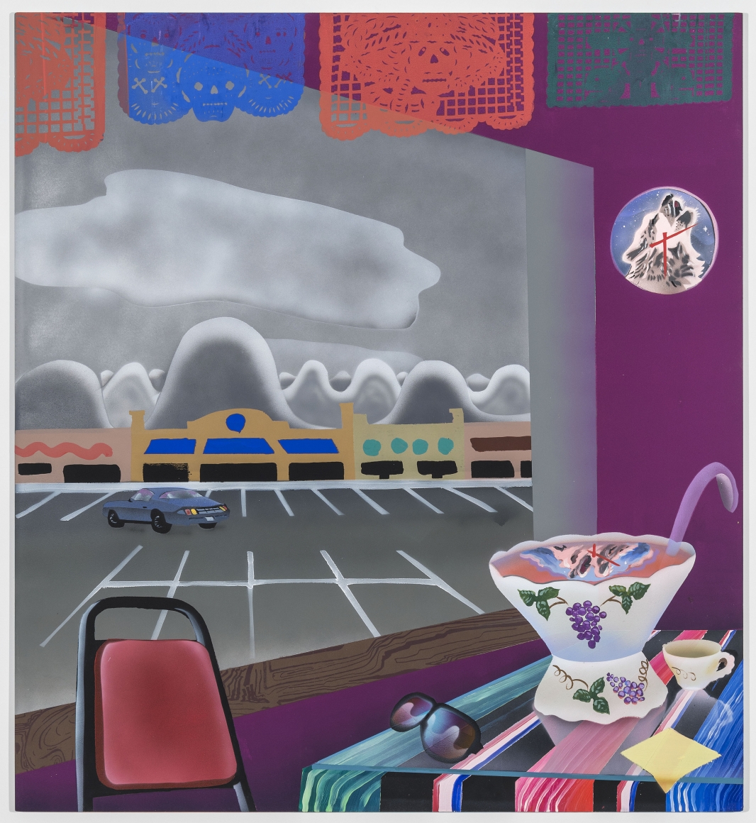 El Pueblito , 2017, oil, acrylic, Flashe on aluminum panel