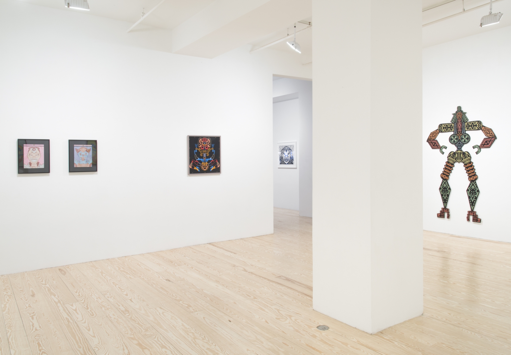 Karl Wirsum, The Hard Way: Selections from the 1970s, installation view at Derek Eller Gallery, New York 