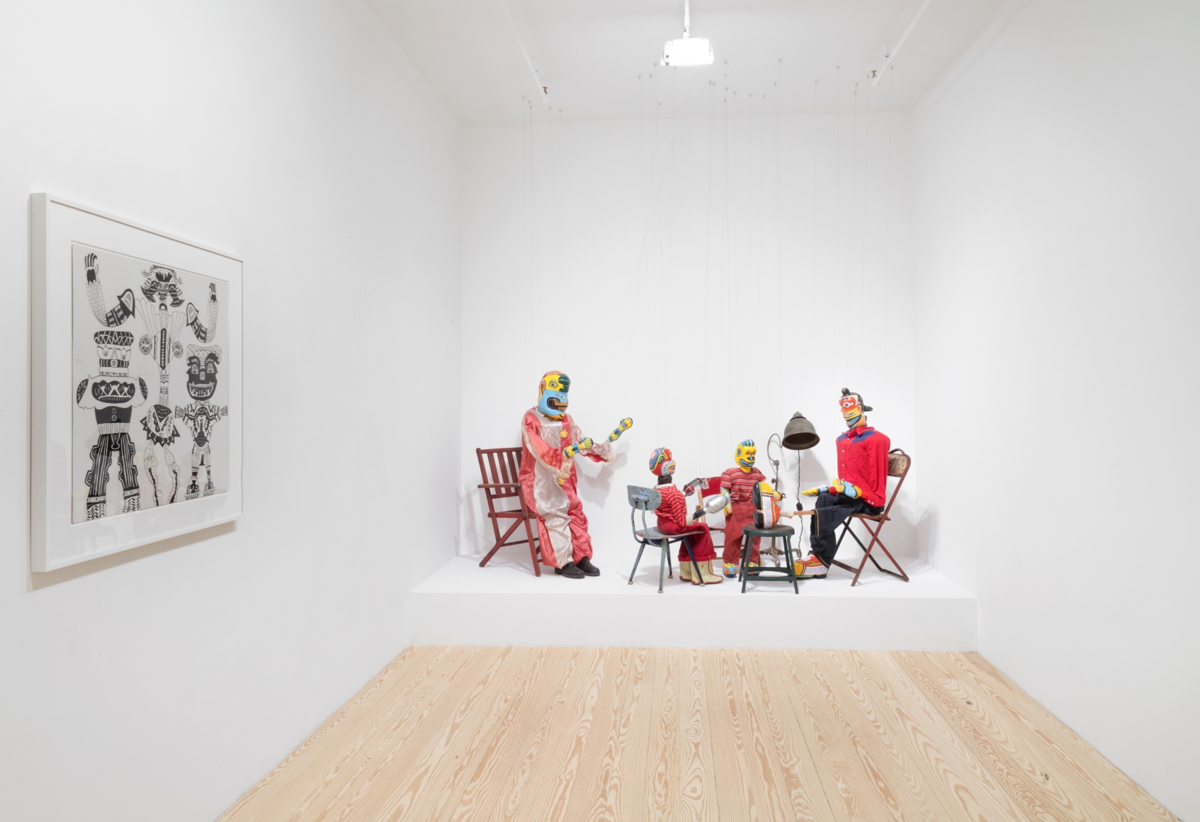 Karl Wirsum, The Hard Way: Selections from the 1970s, installation view at Derek Eller Gallery, New York 