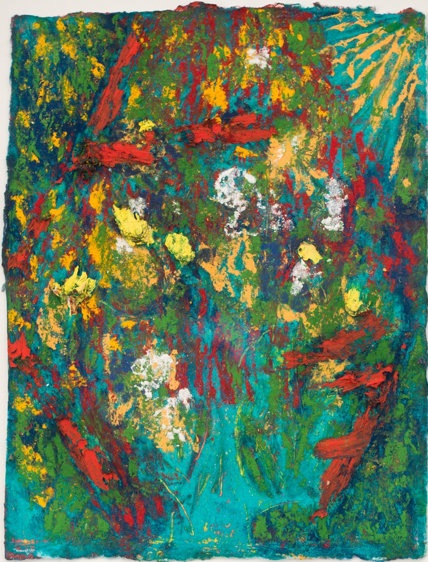 Untitled, 2018, soft pastel and oil pastel on paper