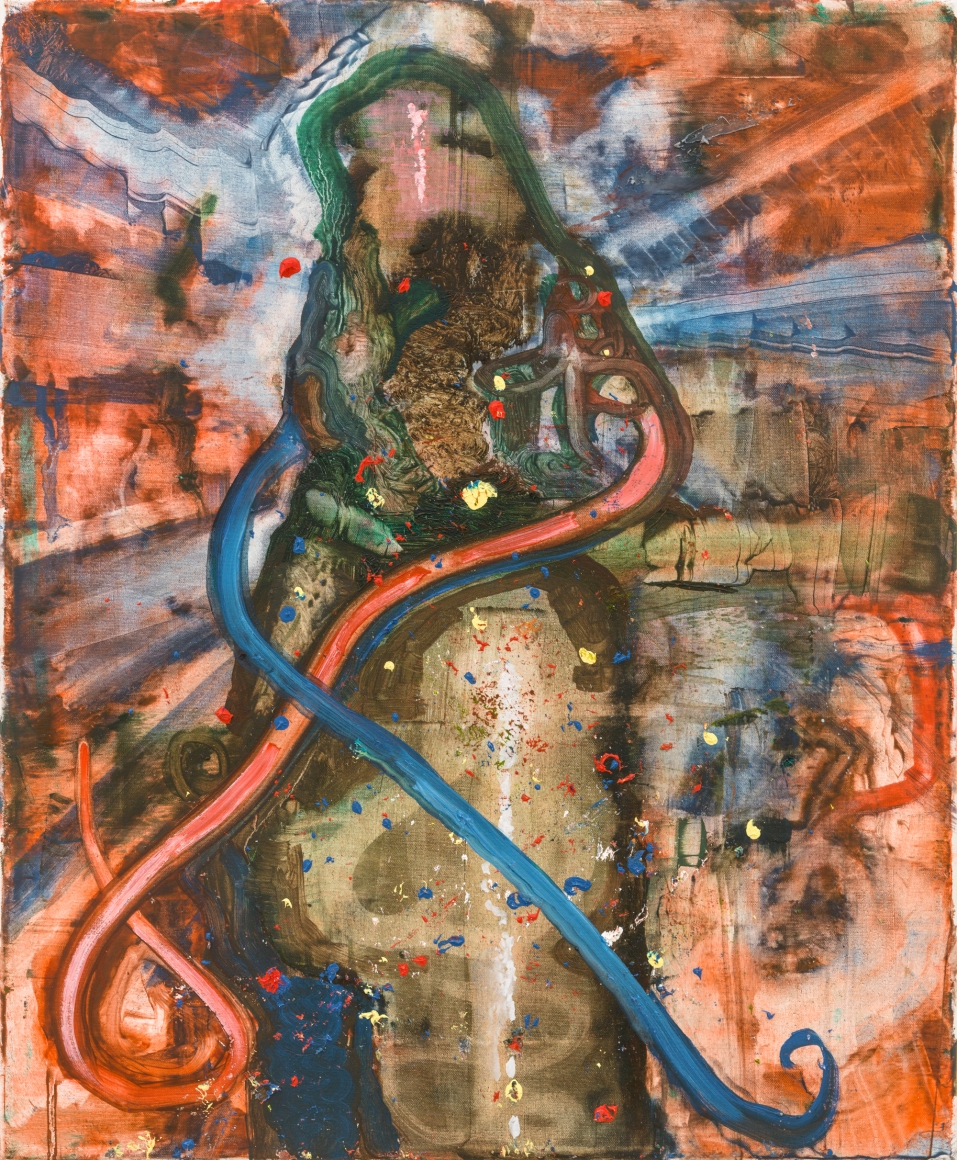 Hails from The Abyss, 2015, oil on linen