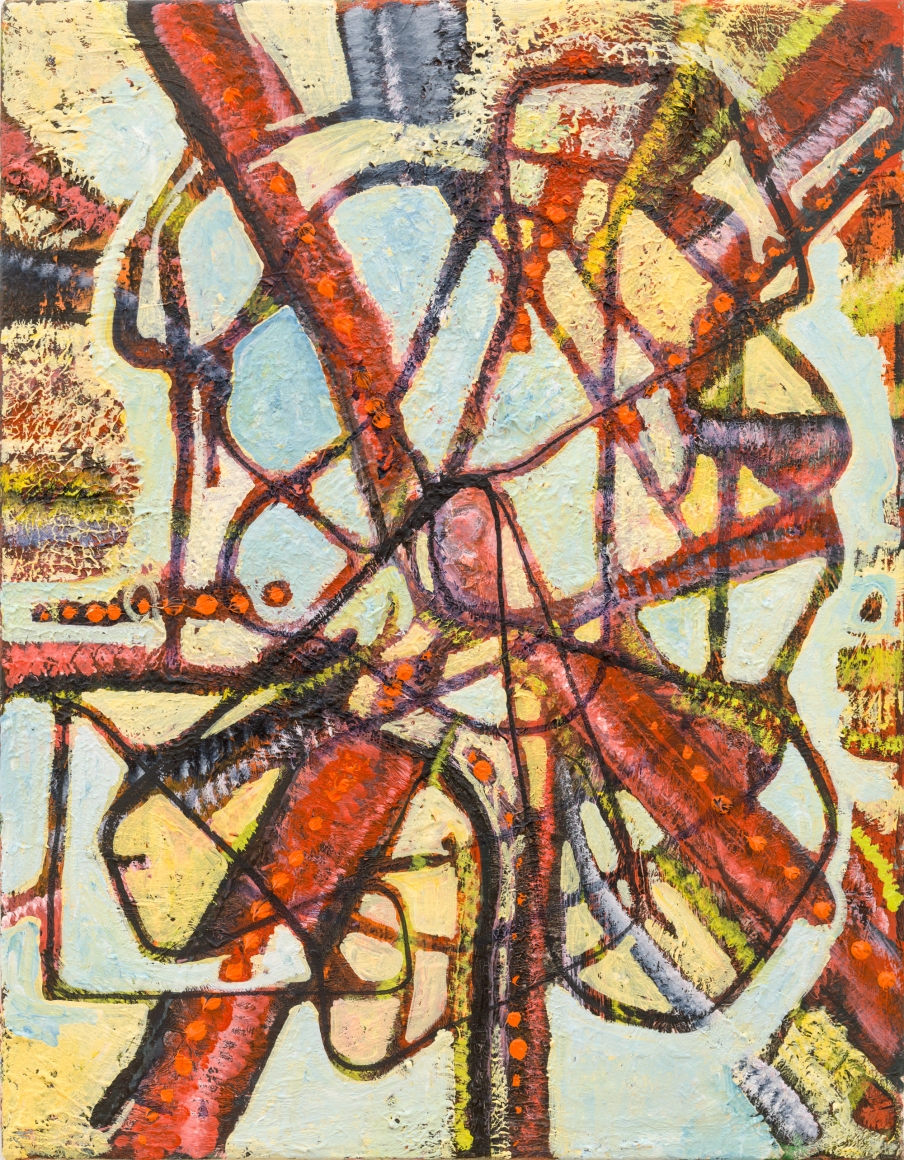 Potato Battery, 2015, oil on linen