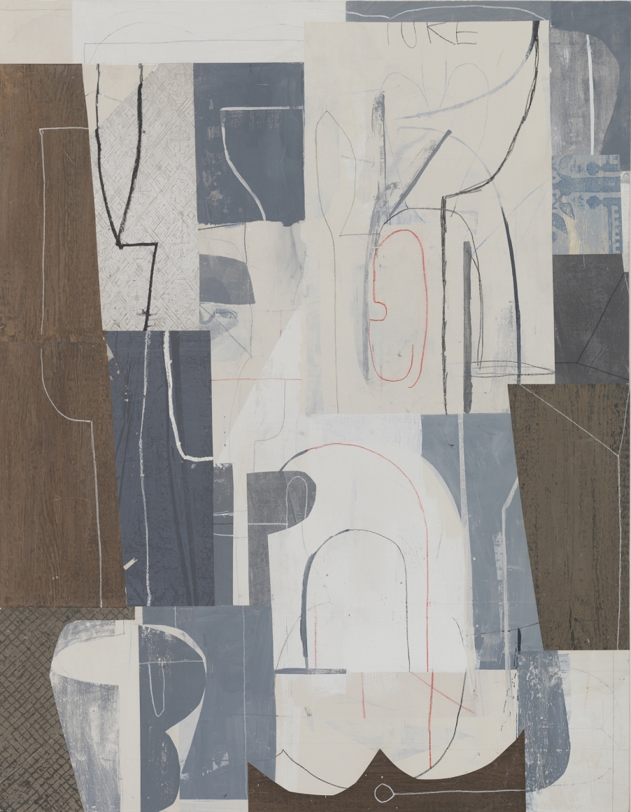 Office Furniture, 2016, acrylic and collage on canvas