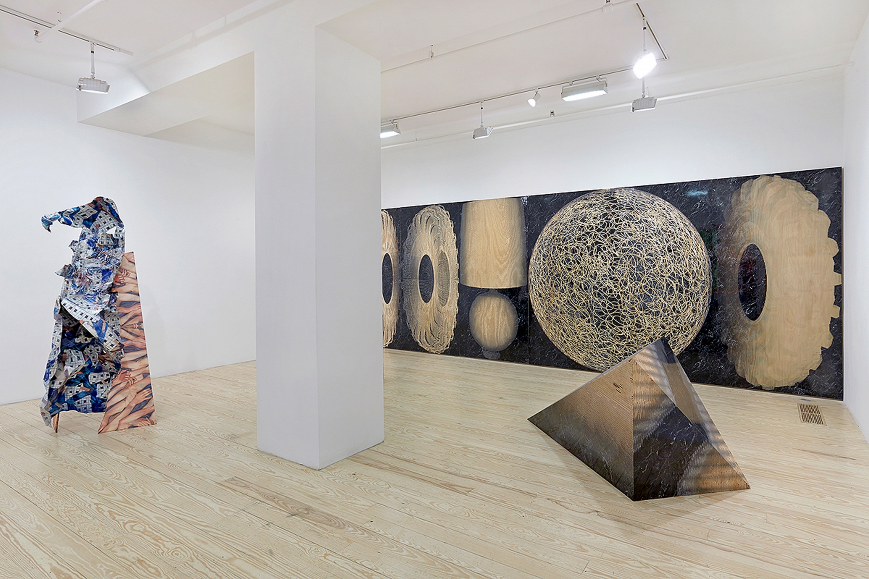 David Kennedy Cutler, Michael DeLucia, David Scanvino, installation view