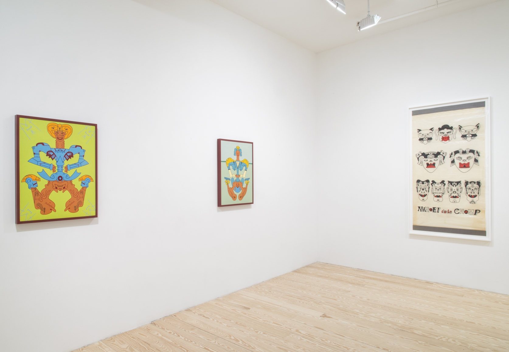 Karl Wirsum, The Hard Way: Selections from the 1970s, installation view at Derek Eller Gallery, New York 