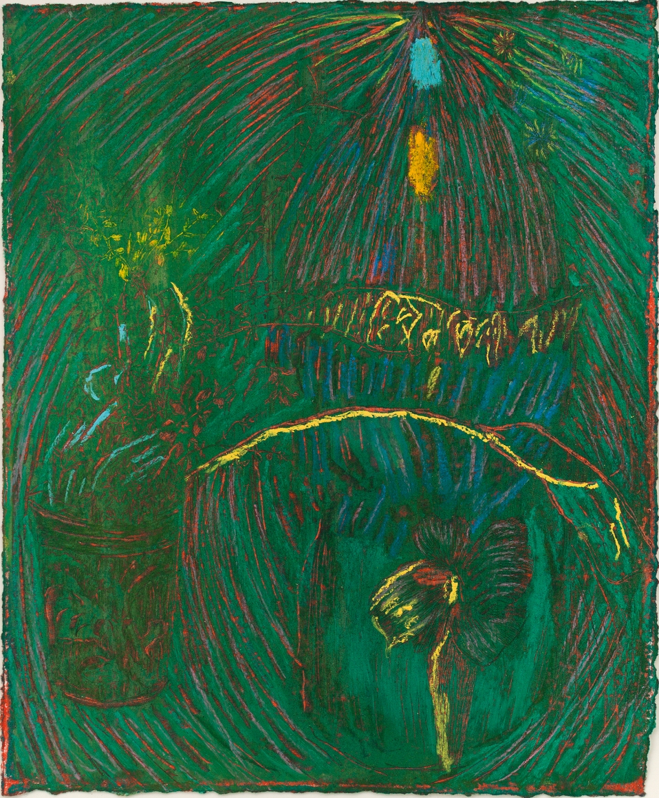 Untitled, 2018, soft pastel and oil pastel on paper