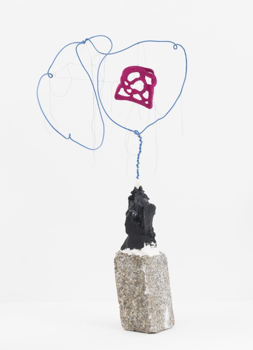 Driftloaf (Purple with Blue Wire & Plaster), 2015