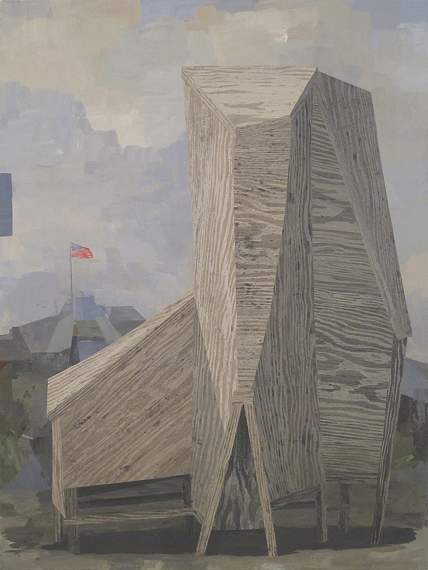 Aardvark, 2011 acrylic and collage on canvas 