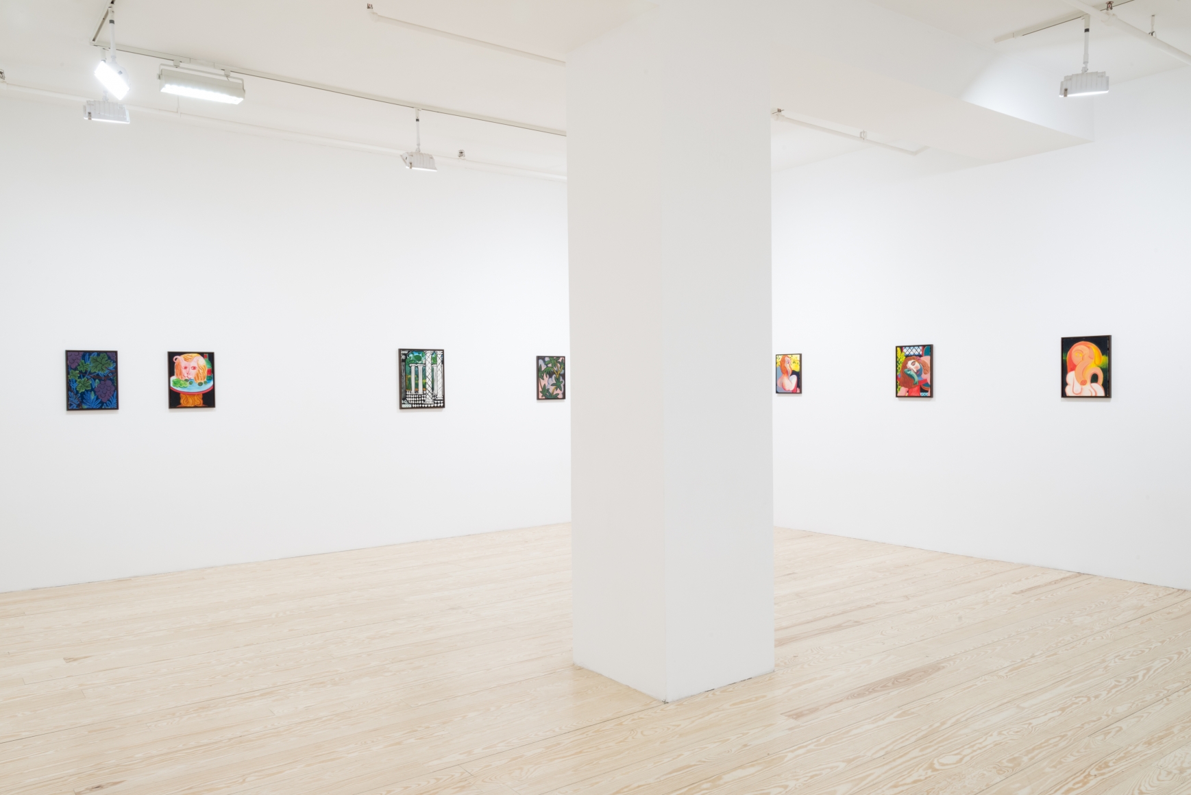André Ethier, Under Grape Leaves, installation view at Derek Eller Gallery, New York 