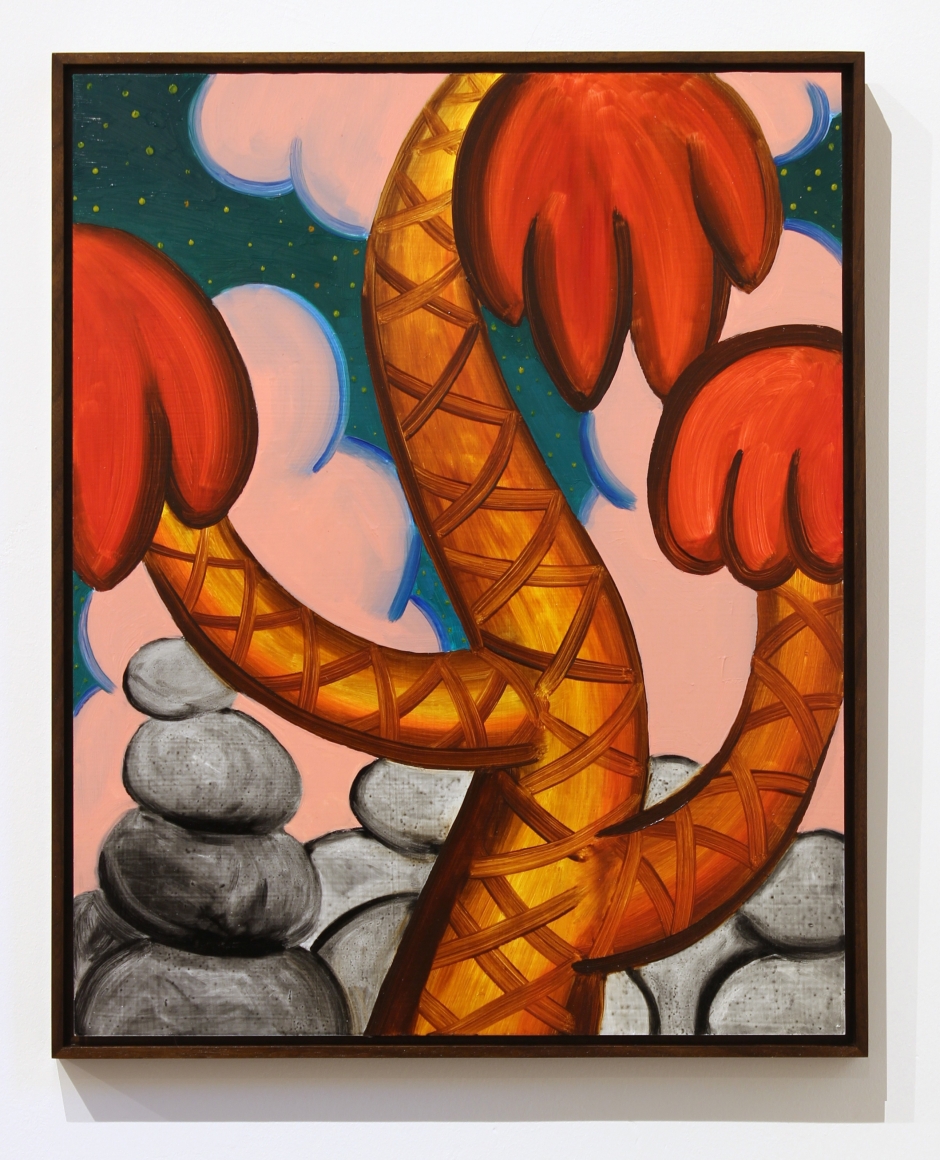 Untitled (Tree), 2016, oil on masonite 