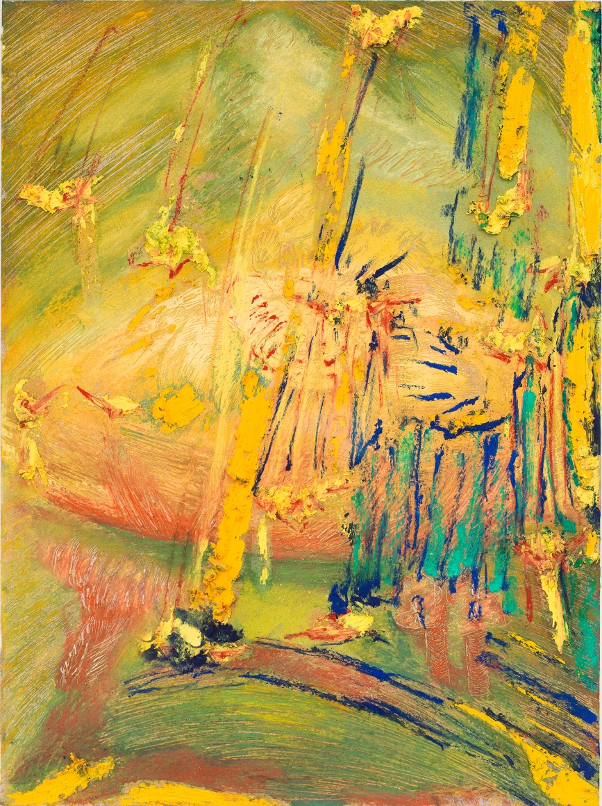Untitled, 2018, soft pastel and oil pastel on paper