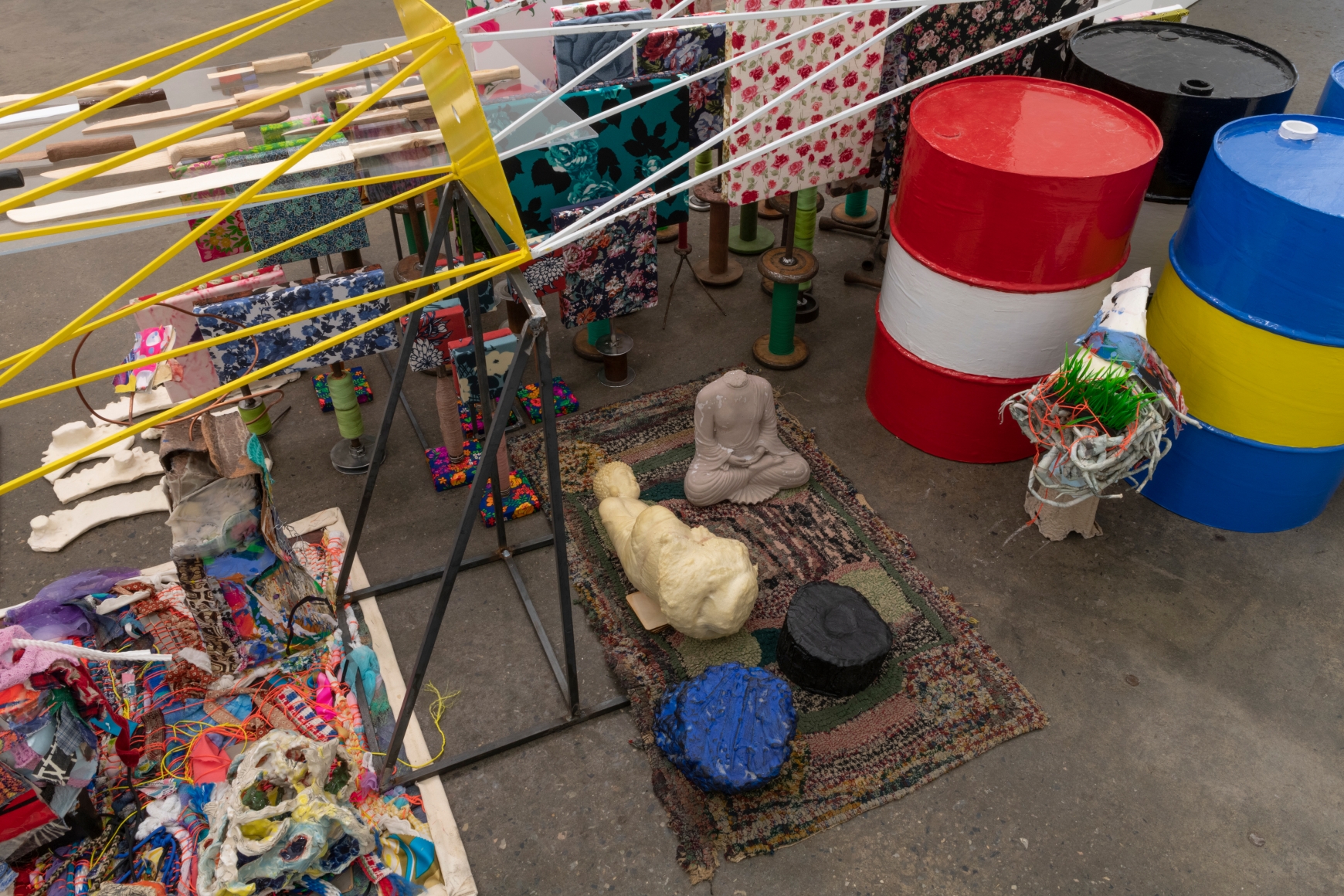 Nancy Shaver, Max Goldfarb, Sterrett Smith, Wolf Tones II, 2020, dimensions variable