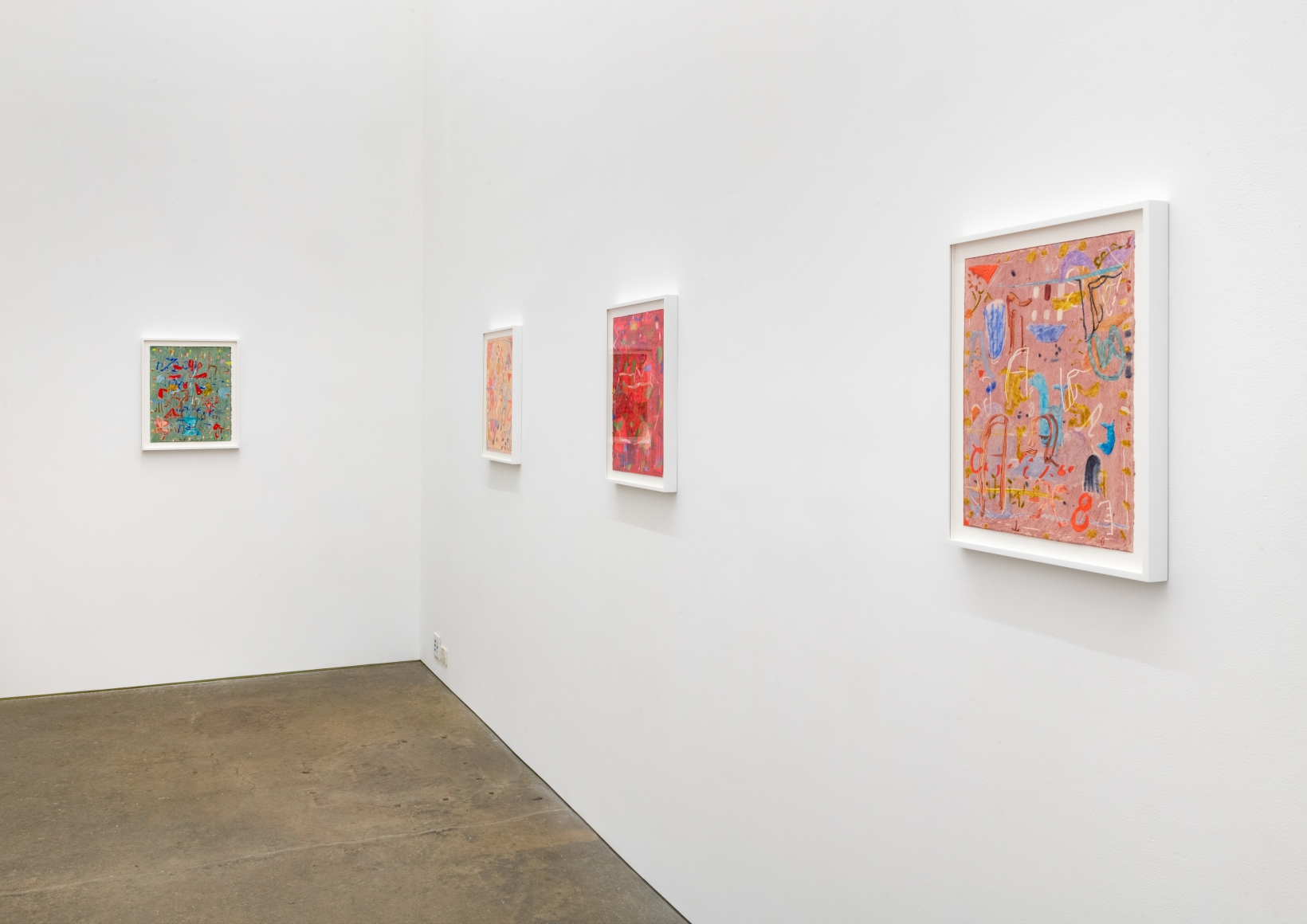 Clare Grill, installation view of There's the Air at Derek Eller Gallery, 2021