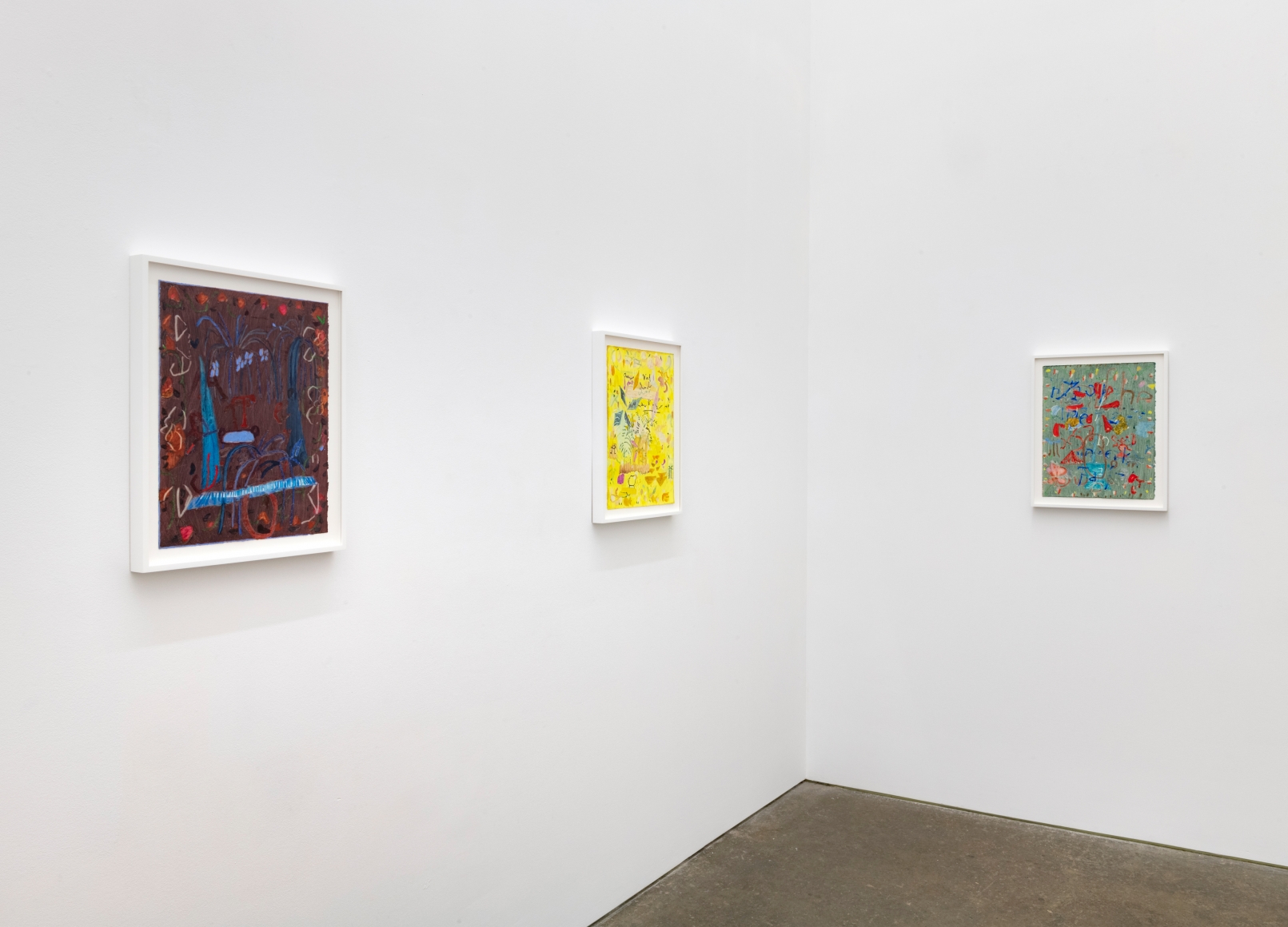 Clare Grill, installation view of There's the Air at Derek Eller Gallery, 2021
