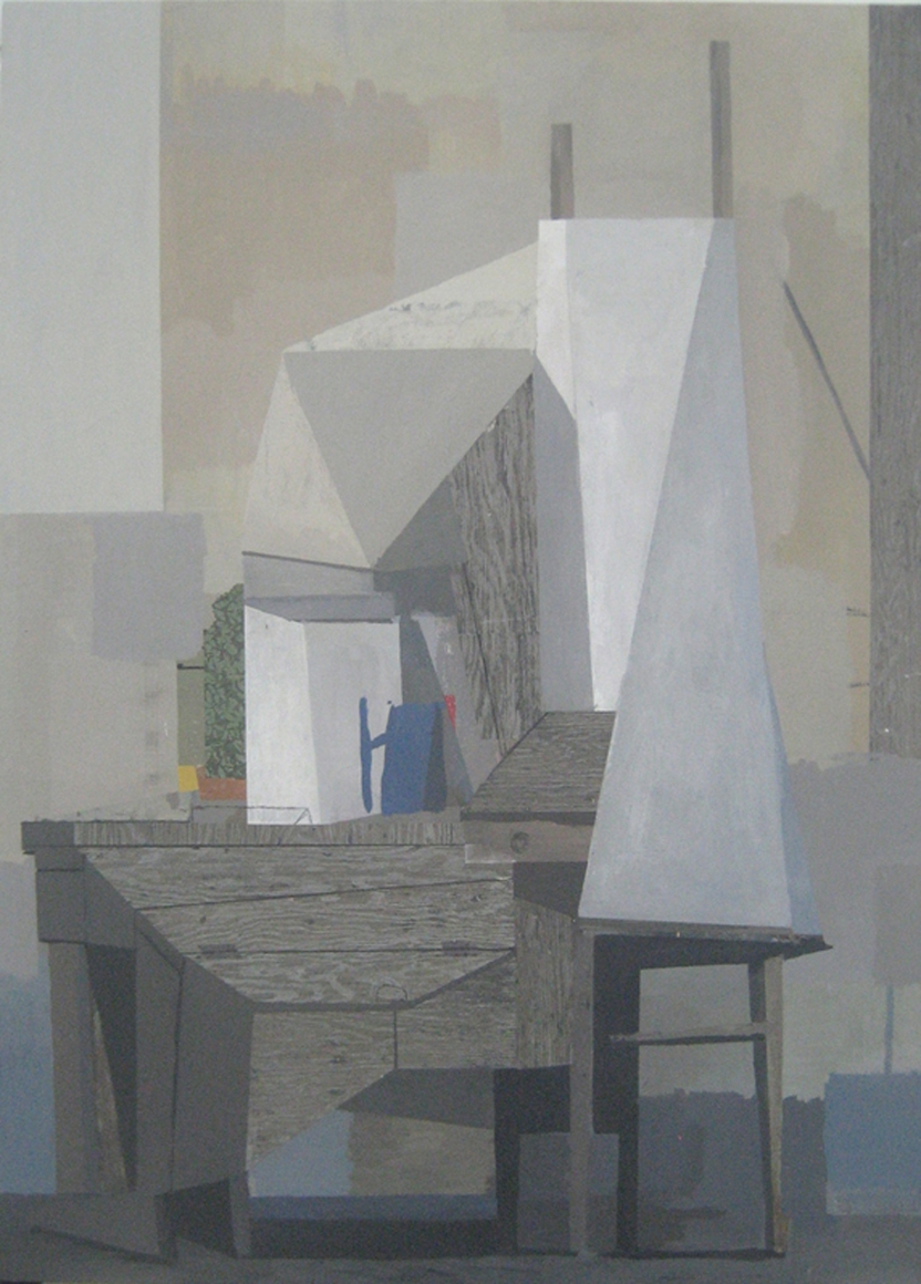Hybrid, 2011 acrylic and collage on canvas 