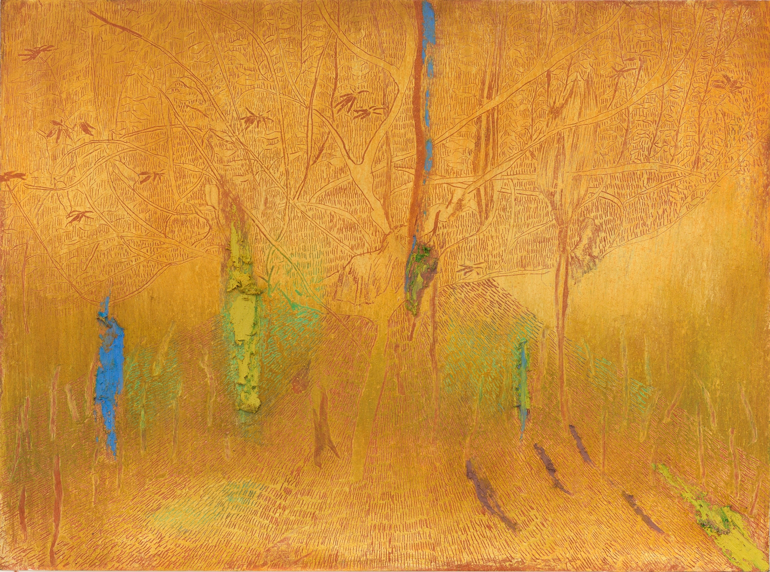Untitled, 2018, soft pastel and oil pastel on paper