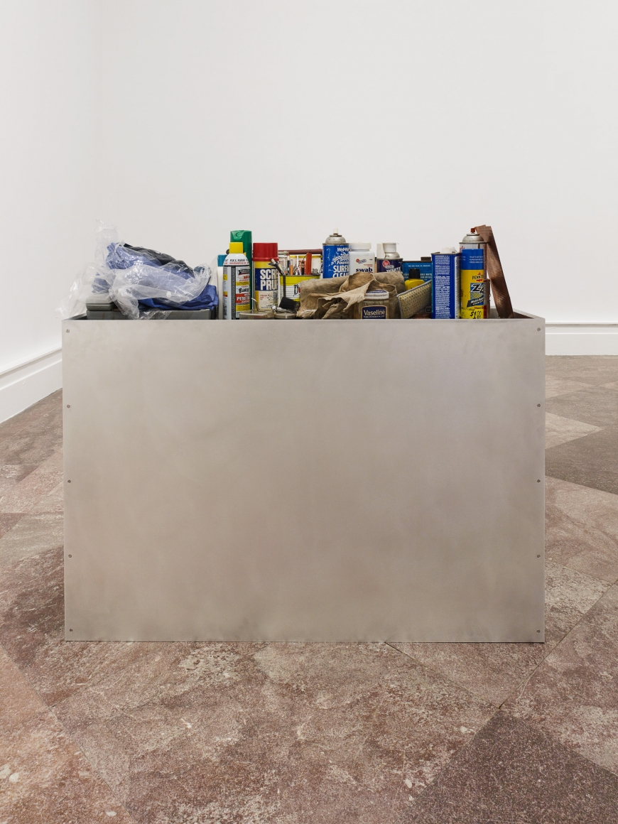 Jacob Kassay, Installation view: OTNY, Albright-Knox Art Gallery, Buffalo, 2017