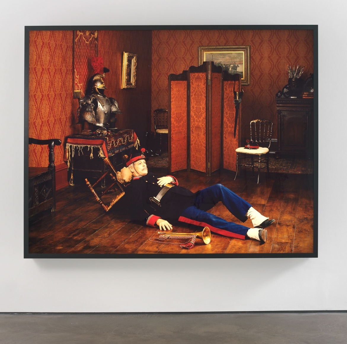 Rodney Graham, Artist’s Model Posing for ‘The Old Bugler, Among the Fallen, Beaune-la-Rolande 1870’ in the Studio of An Unknown Military Painter, Paris, 1885