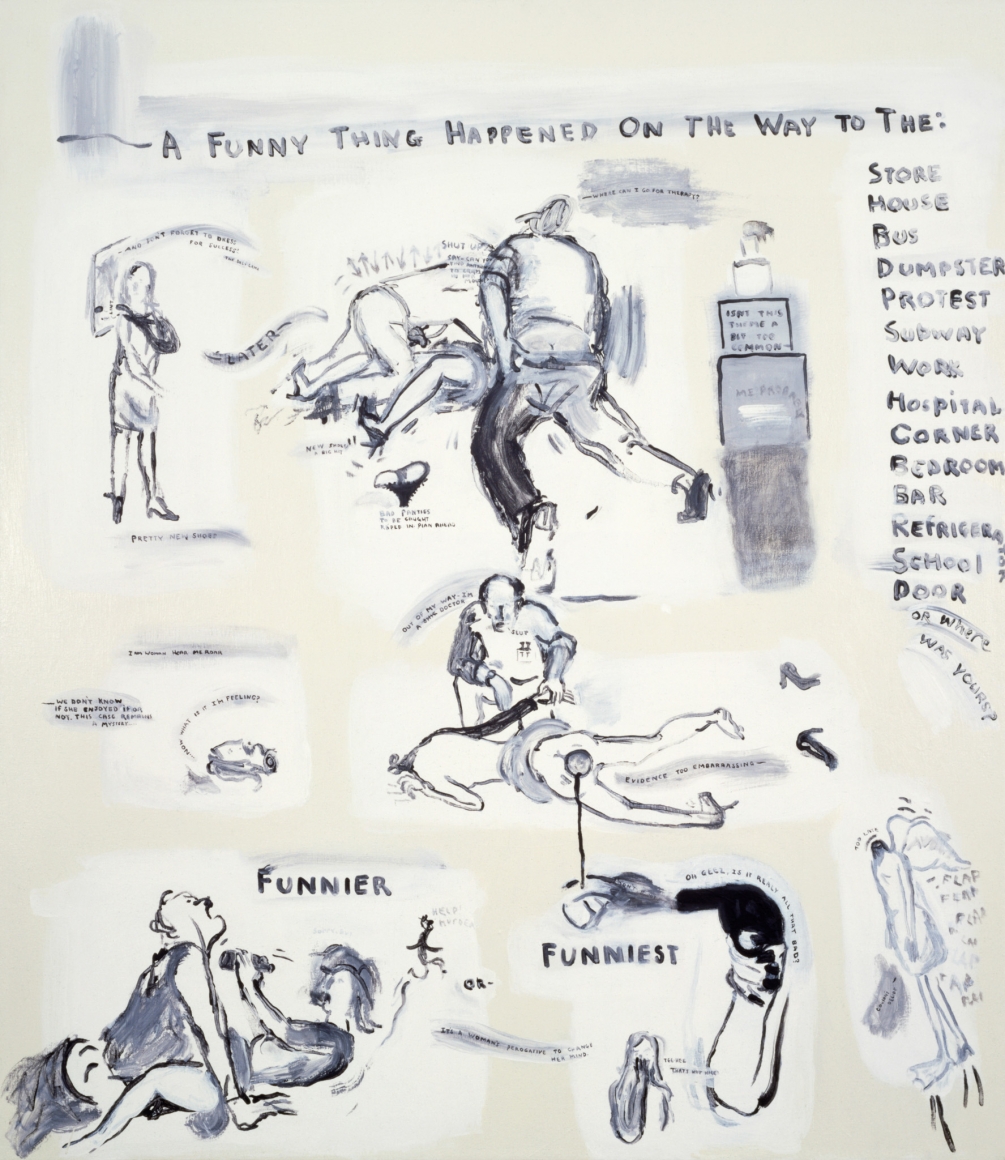 Sue Williams, A Funny Thing Happened, 1992