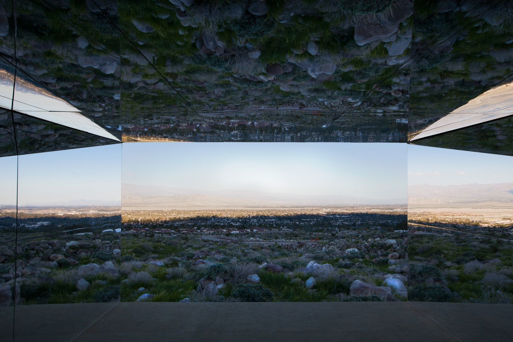 Desert X installation view of Doug Aitken, Mirage 2017