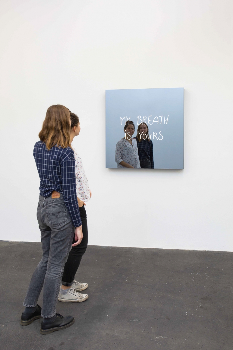 Jeppe Hein, MY BREATH IS YOURS (handwritten)