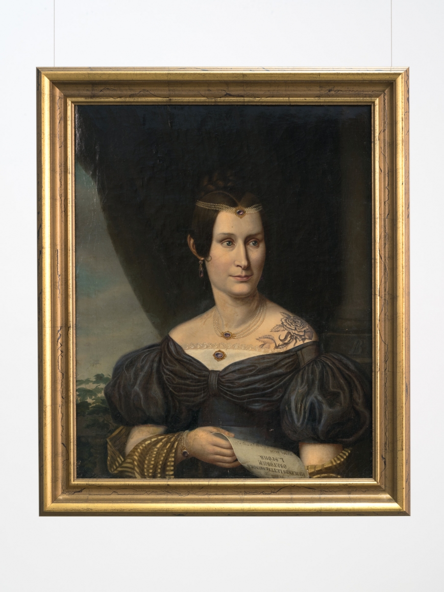 Hans-Peter Feldmann, Portrait of a woman with tattoo