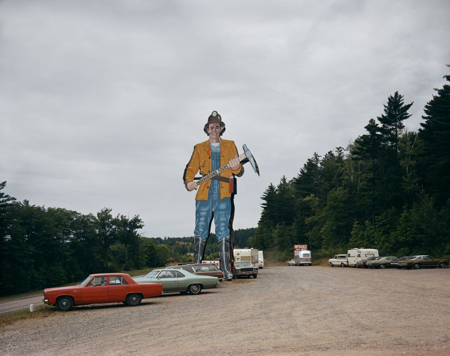 Stephen Shore, Norway, Michigan, "Big John", Iron Mountain Iron Mine, July 9, 1973