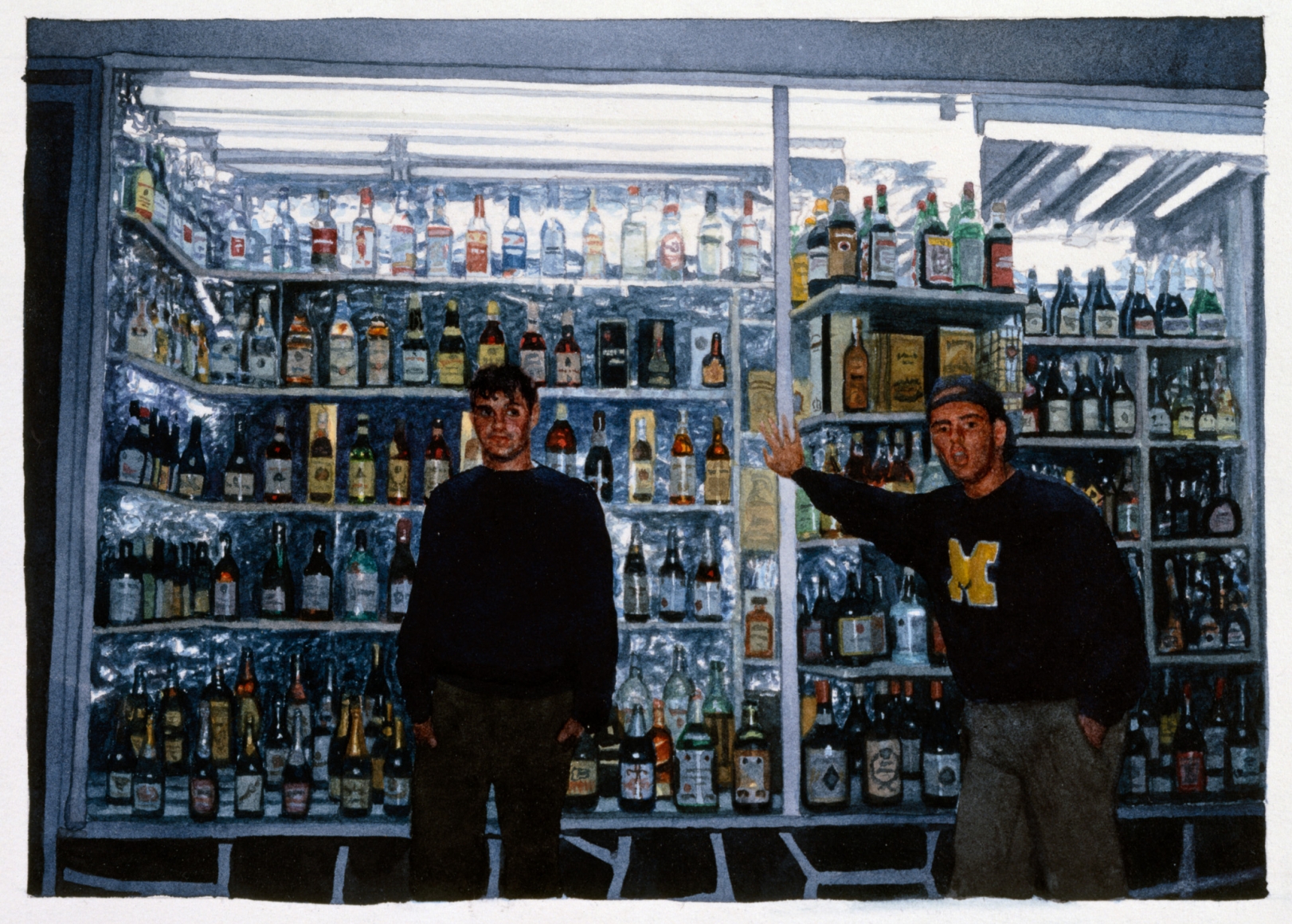 Tim Gardner, Untitled (Nick & S with Bottles, Tampico, Mexico), 2000