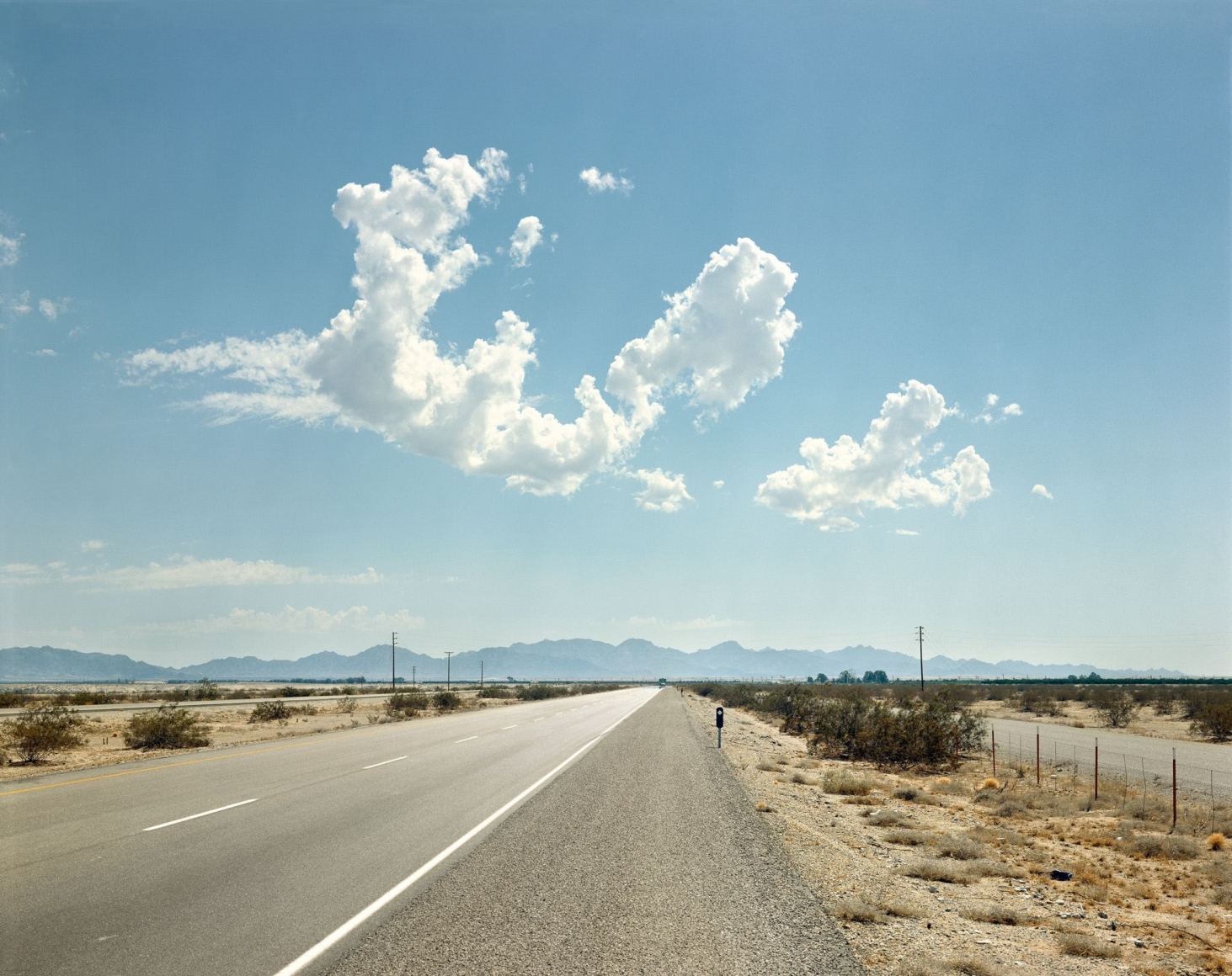 Stephen Shore, I-8, Yuma, Arizona, September 23, 1974