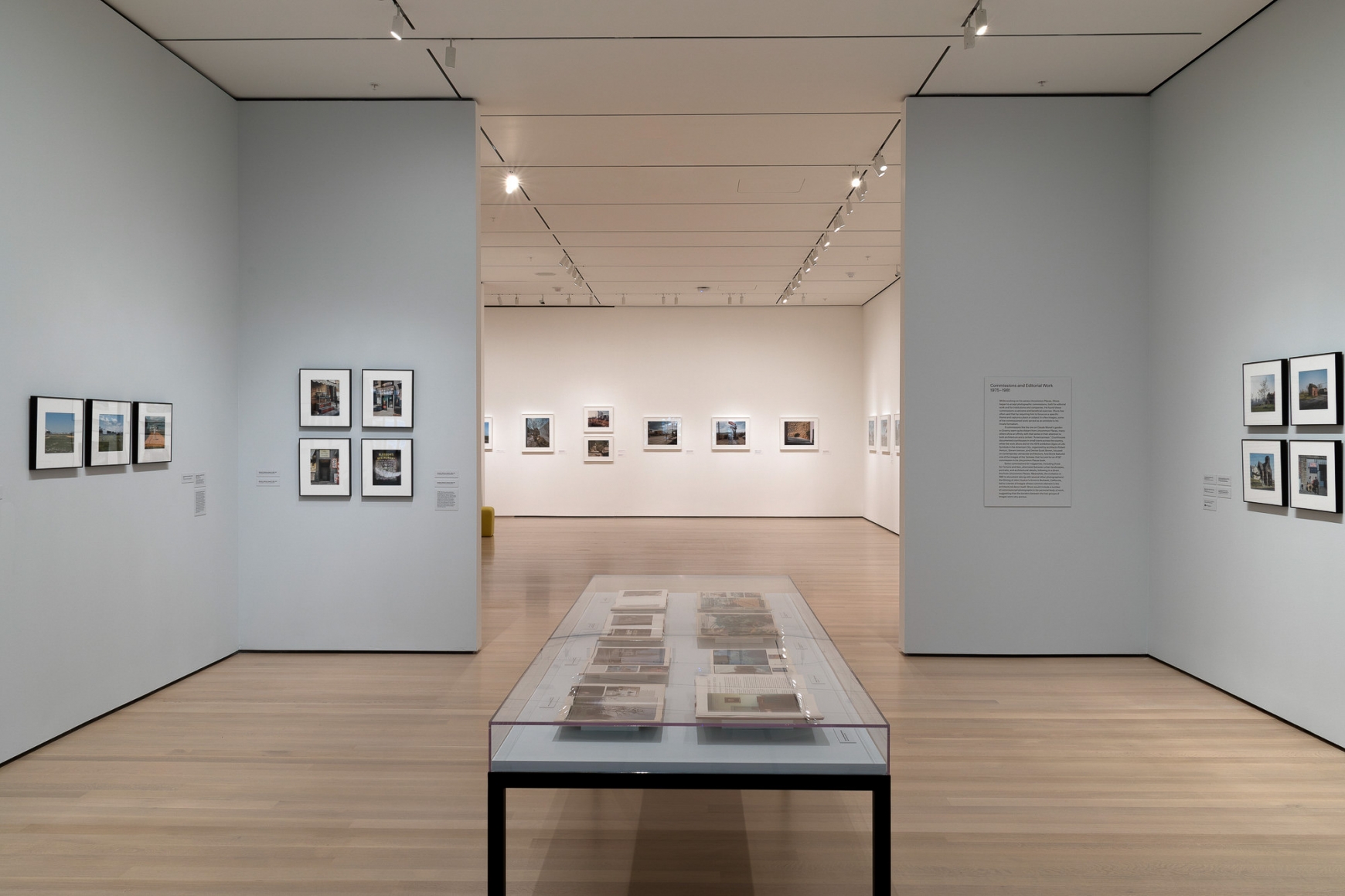 Installation view of Stephen Shore. The Museum of Modern Art, NY, November 19, 2017 – May 28, 2018.