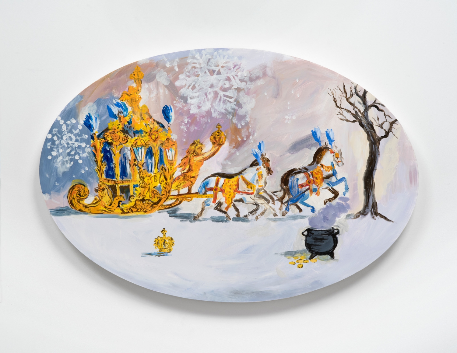 Karen Kilimnik, the snow witch's coach & horses, 2017
