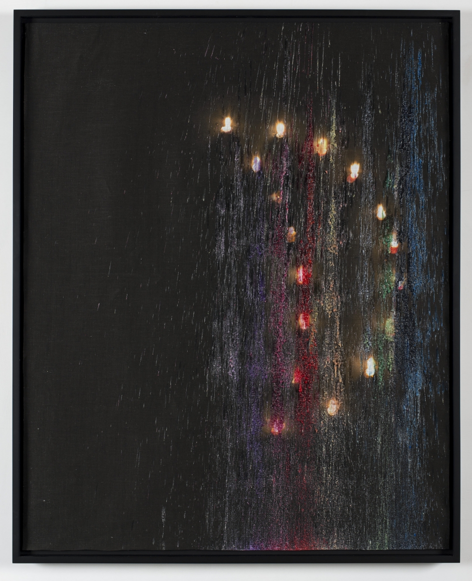 Sam Falls, Untitled (Moon Phase 3, October 2014, Northern Hemisphere) (detail), 2014